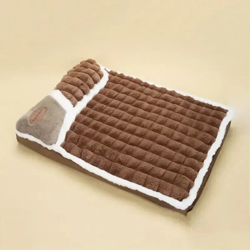 Deluxe Plush Pet Bed for Dogs and Cats - All Seasons Comfort-My Little Pet