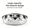 Ergonomic Stainless Steel Slow Feeder Bowl for Pets-My Little Pet