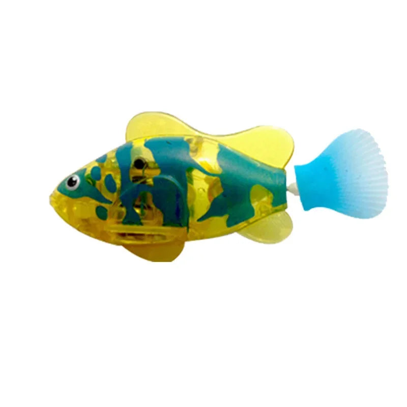 Interactive LED Swimming Robot Fish Toy for Cats-My Little Pet