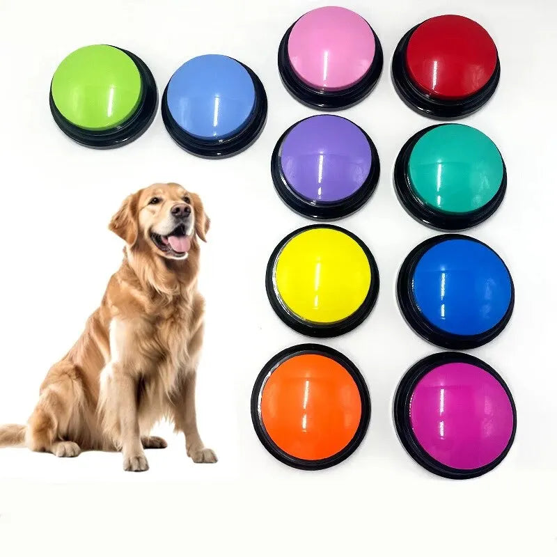 Recordable Pet Talking Buttons – Interactive Dog Training Toys-My Little Pet