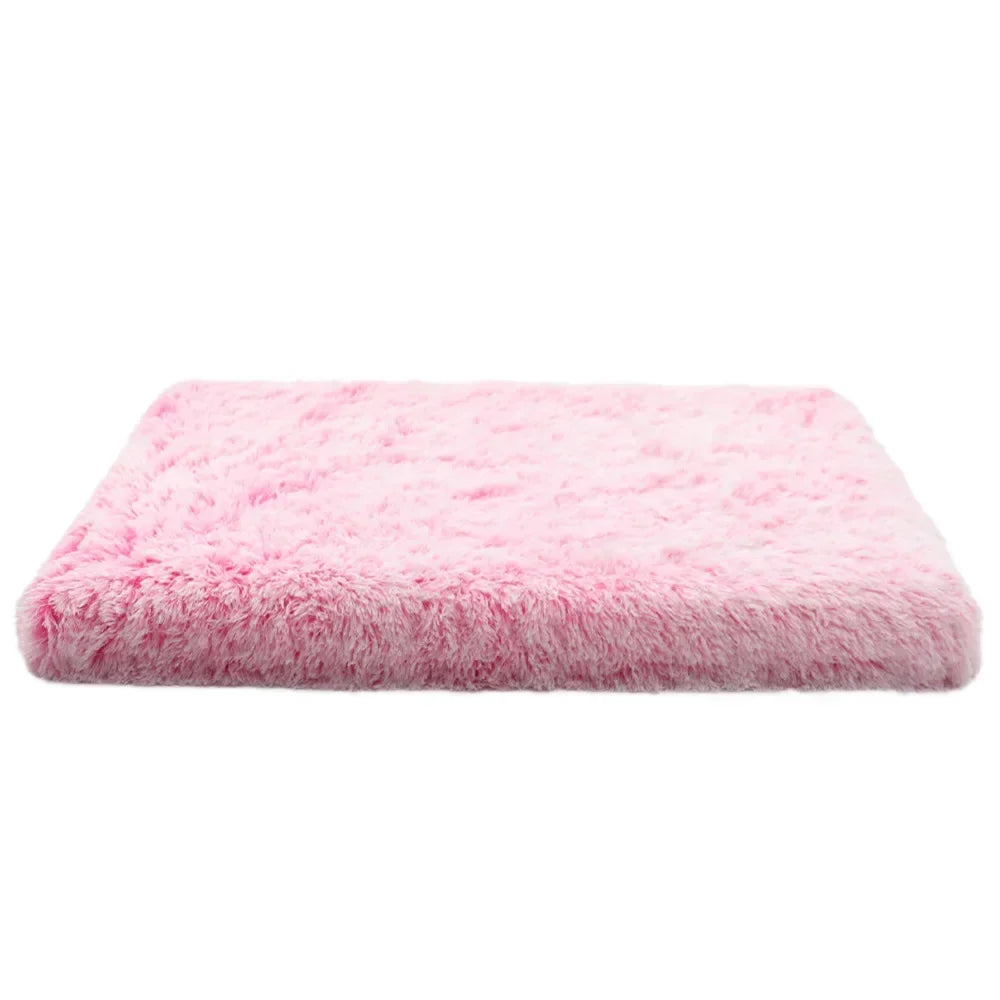 Luxurious Plush Pet Bed with Memory Foam and Heat-Reflective Features-My Little Pet