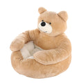 Cozy Semi-Enclosed Bear-Shaped Pet Bed for Dogs and Cats-My Little Pet