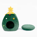 Cozy Christmas Themed Pet Bed for Cats and Dogs-My Little Pet