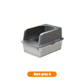 Extra Large Stainless Steel Cat Litter Box with Lid - Odor Resistant & Leak Proof-My Little Pet