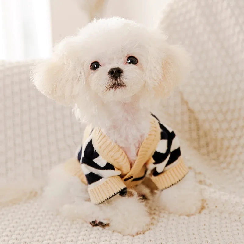 Luxury Striped Sweater for Small Pets - Chihuahua, Bichon Frise, and Cats-My Little Pet