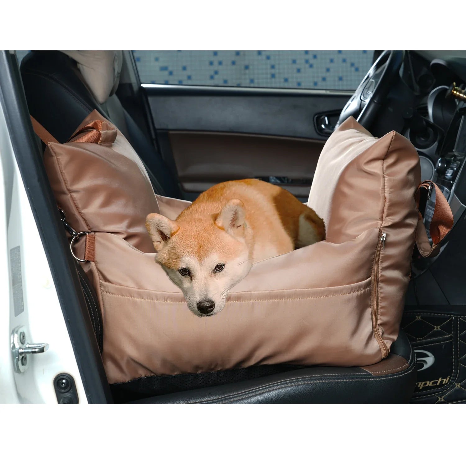 Waterproof Dog Car Seat Cover with Cushion-My Little Pet