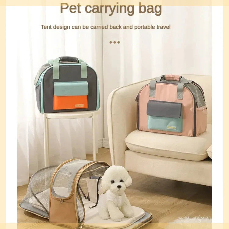 Compact & Breathable Pet Carrier Backpack for Small Dogs and Cats-My Little Pet