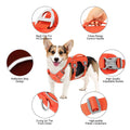 Adjustable Reflective Nylon Dog Harness with Handle for Various Dog Sizes-My Little Pet