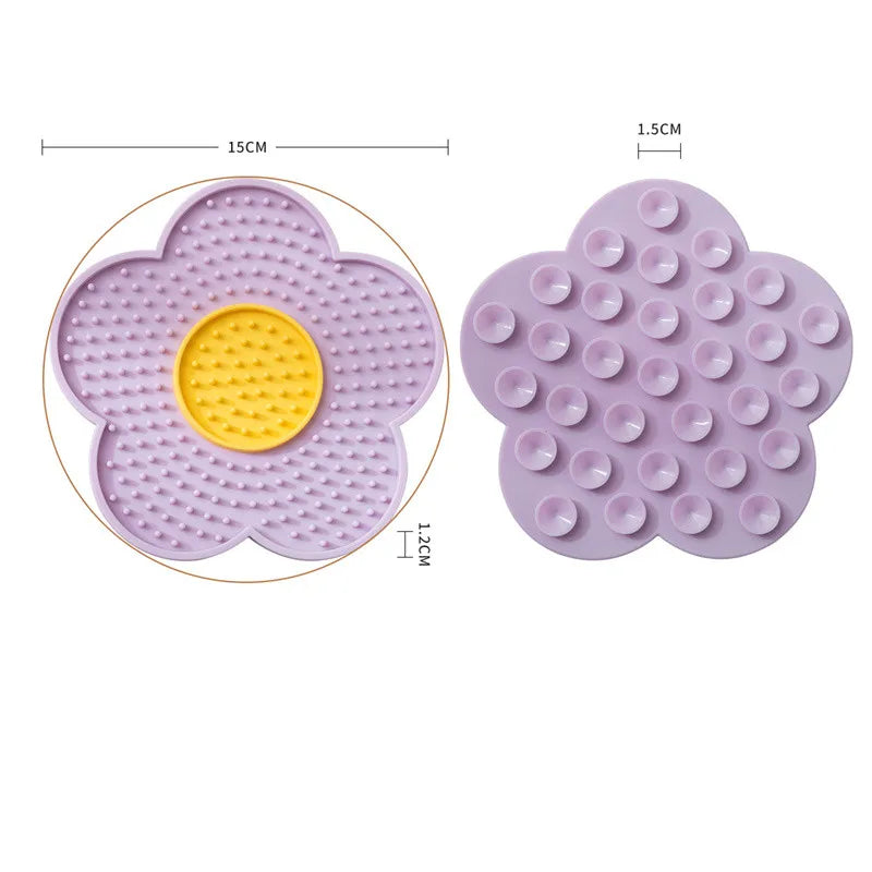 Sunflower Silicone Slow Feeder Mat for Small Dogs and Cats-My Little Pet