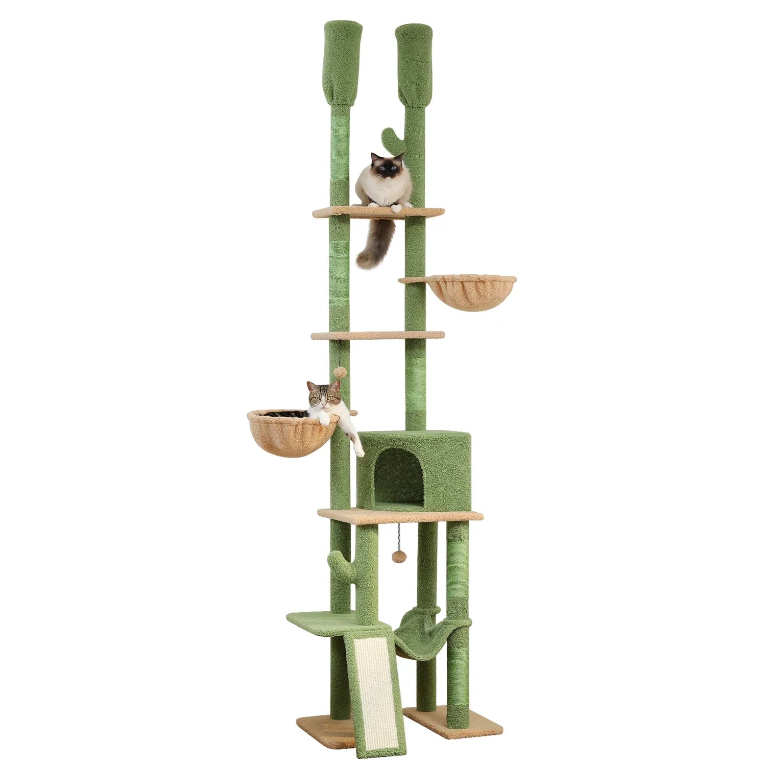 Multi-Level Cat Tree Tower with Scratching Post and Cozy Condo-My Little Pet