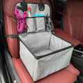 Deluxe Dog Booster Car Seat with Storage Pockets for Small to Medium Dogs-My Little Pet