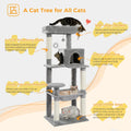 Multi-Level Cat Tree with Condo and Scratching Posts-My Little Pet