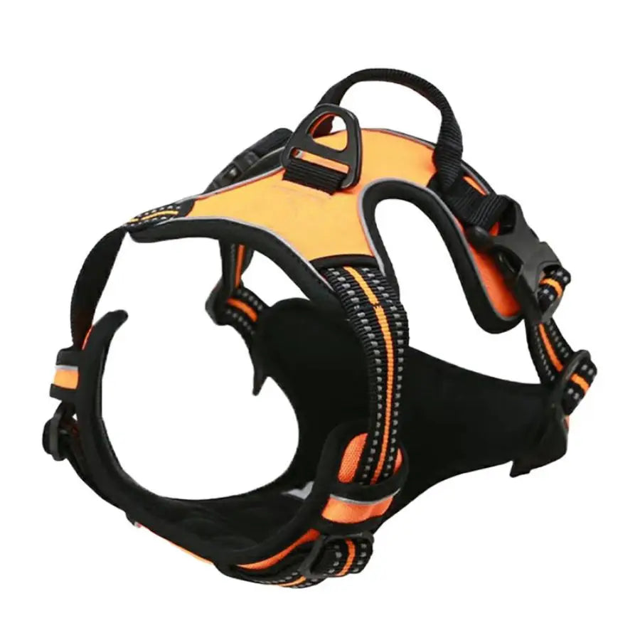 Heavy-Duty Reflective Dog Harness with Front Clip and Easy Control Handle-My Little Pet