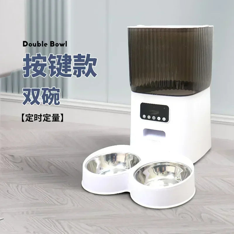 5L Smart Automatic Pet Feeder with Camera and Dual Bowls-My Little Pet