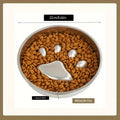 Ergonomic Stainless Steel Slow Feeder Bowl for Pets-My Little Pet