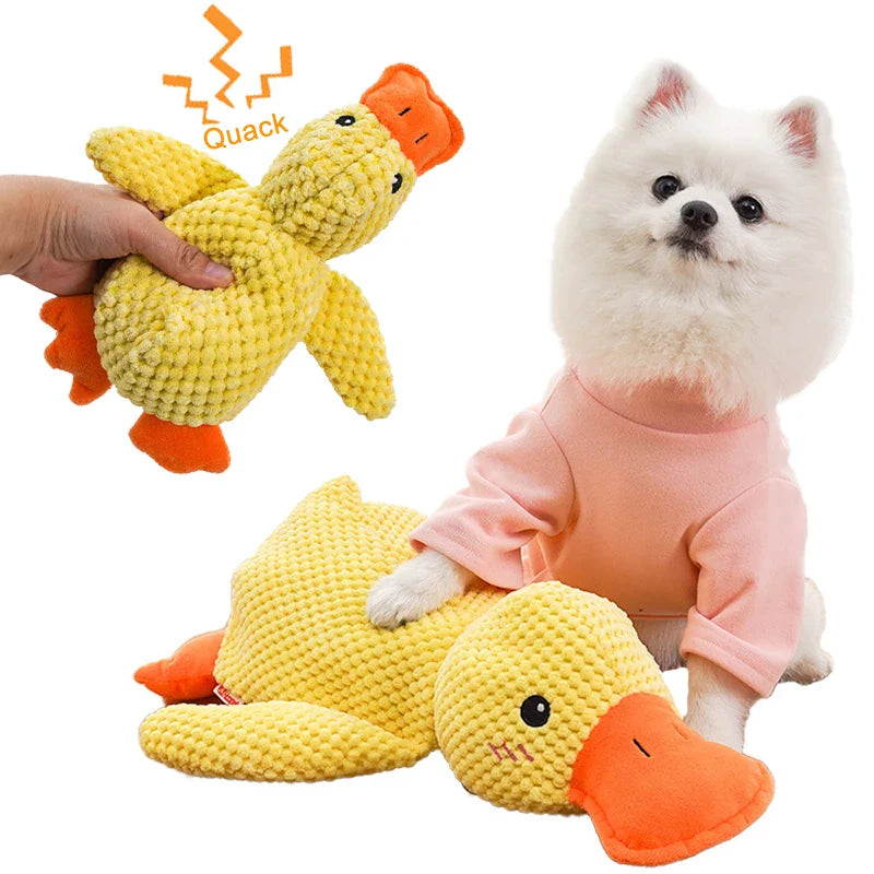 Interactive Quacking Duck Dog Toy - Durable Chew and Molar Toy for All Dog Sizes-My Little Pet