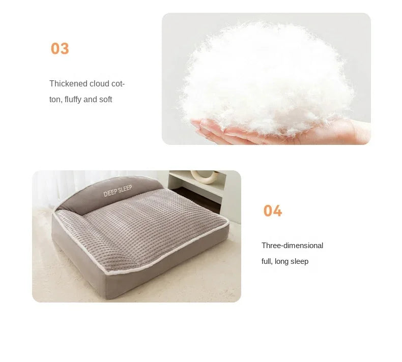 Luxury Warm Sofa Bed for Dogs and Cats-My Little Pet