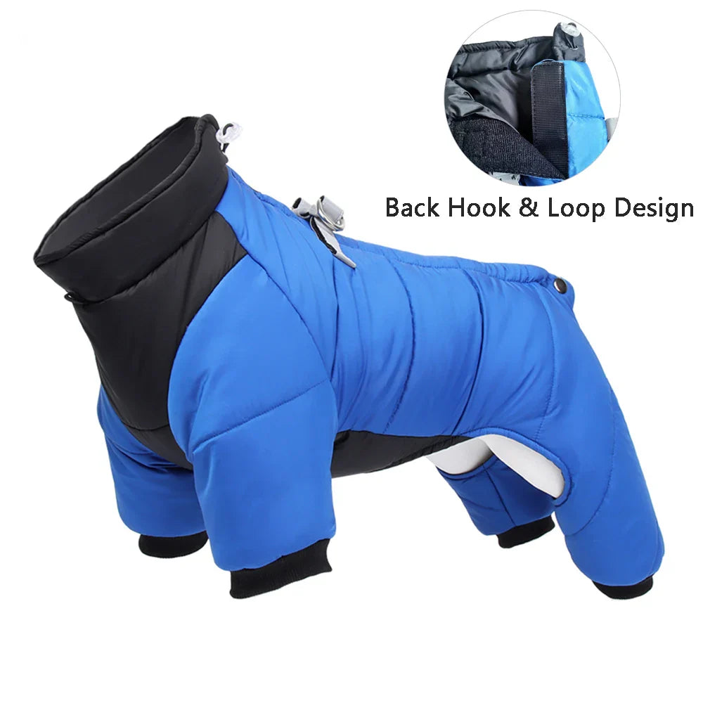 Thickened Winter Dog Jacket - Waterproof and Warm for Small to Medium Breeds-My Little Pet