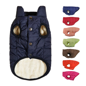 Winter Warmth Dog Jacket - Fleece-Lined for Comfort-My Little Pet