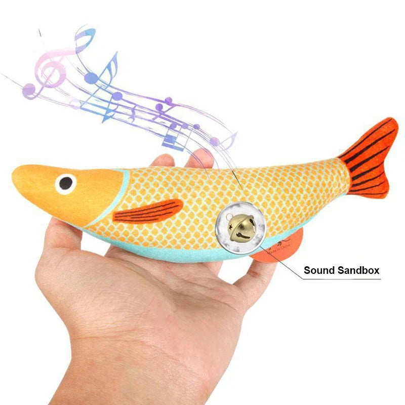 Interactive 3D Goldfish Catnip Toy for Kittens-My Little Pet