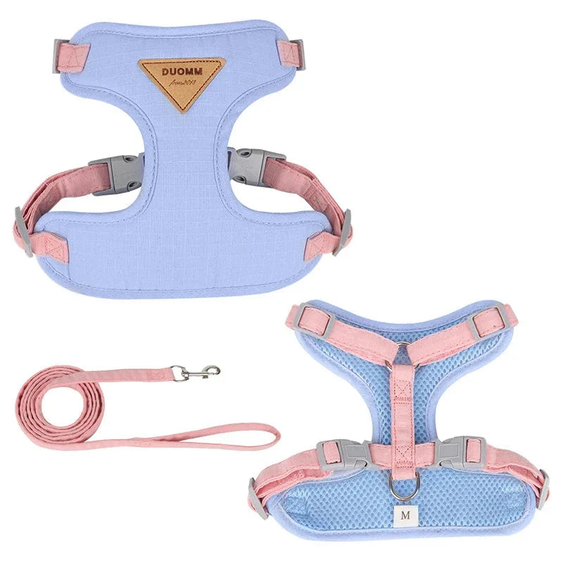 Adjustable Cat Harness and Leash Set – Escape-Proof Puppy Vest for Outdoor Walks-My Little Pet