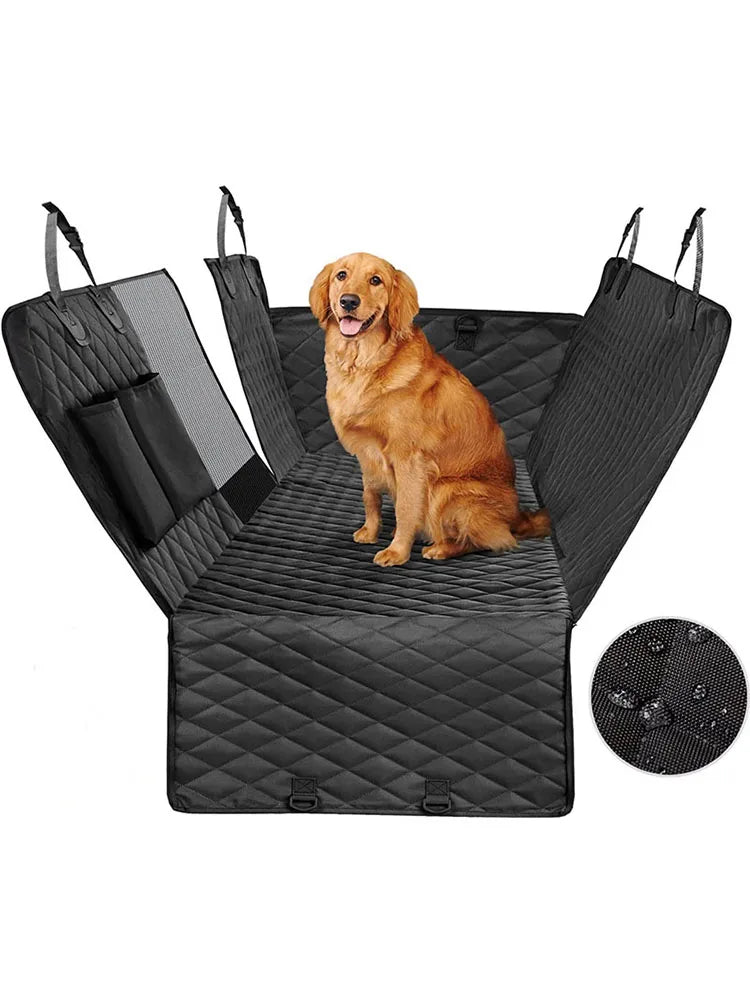 Waterproof Dog Car Seat Cover with Mesh Window-My Little Pet