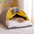 Cozy Winter Cat Tent - Plush and Warm Pet Bed-My Little Pet