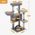 Indoor Cat Tree Tower with Self Groomer-My Little Pet