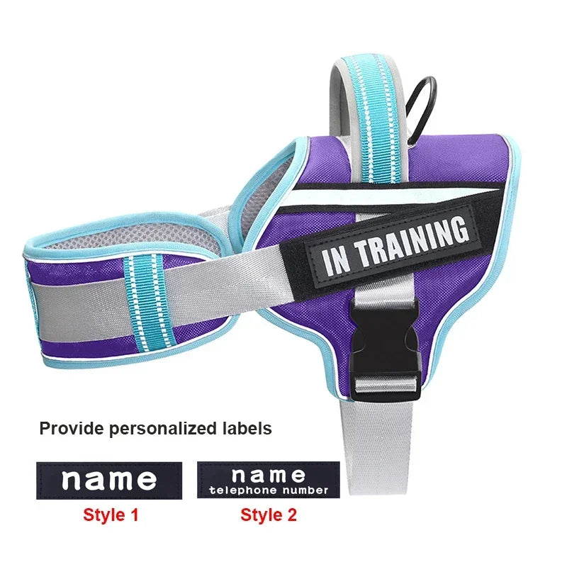 KOMMILIFE Adjustable Dog Harness with Reflective and Breathable Design-My Little Pet