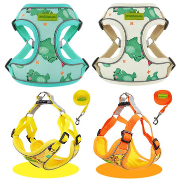 Reflective Dog Harness and Leash Set for Small to Medium Breeds-My Little Pet