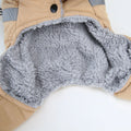 Winter Dog Overalls with Fur Collar and D Ring for Small Breeds-My Little Pet