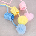 Interactive Cat Toy with Spring Rope and Plush Ball-My Little Pet