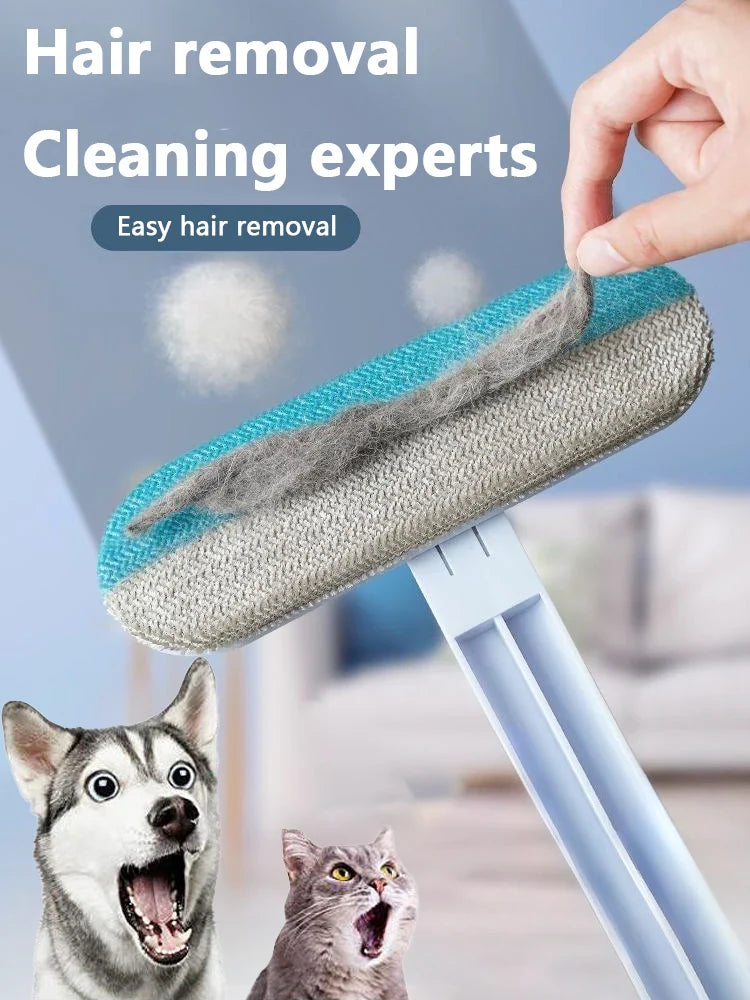 Multi-Functional Pet Hair Removal and Cleaning Brush with Long Handle-My Little Pet