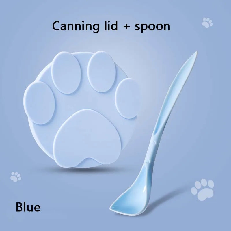 Silicone Pet Food Can Lid with Integrated Spoon-My Little Pet