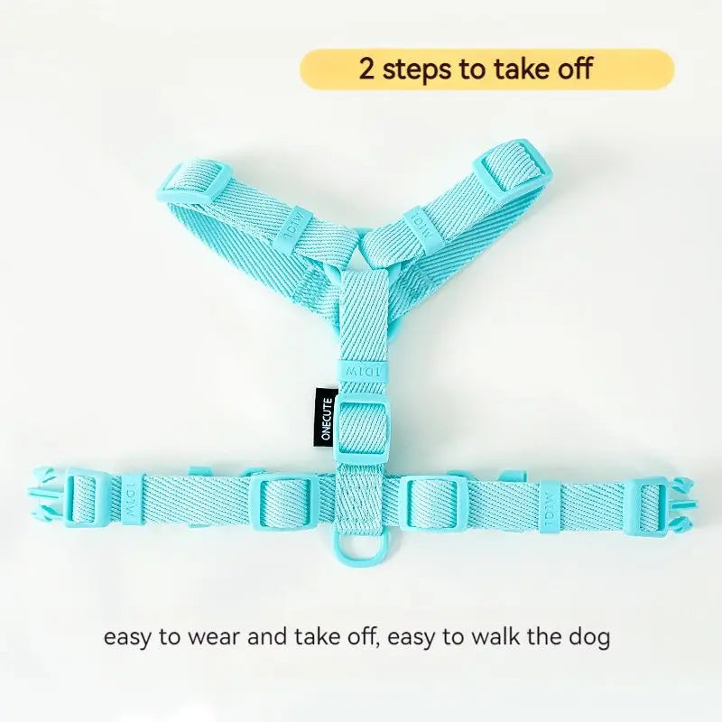 Macarone Color Pet Harness and Leash Set for Small Dogs and Cats-My Little Pet