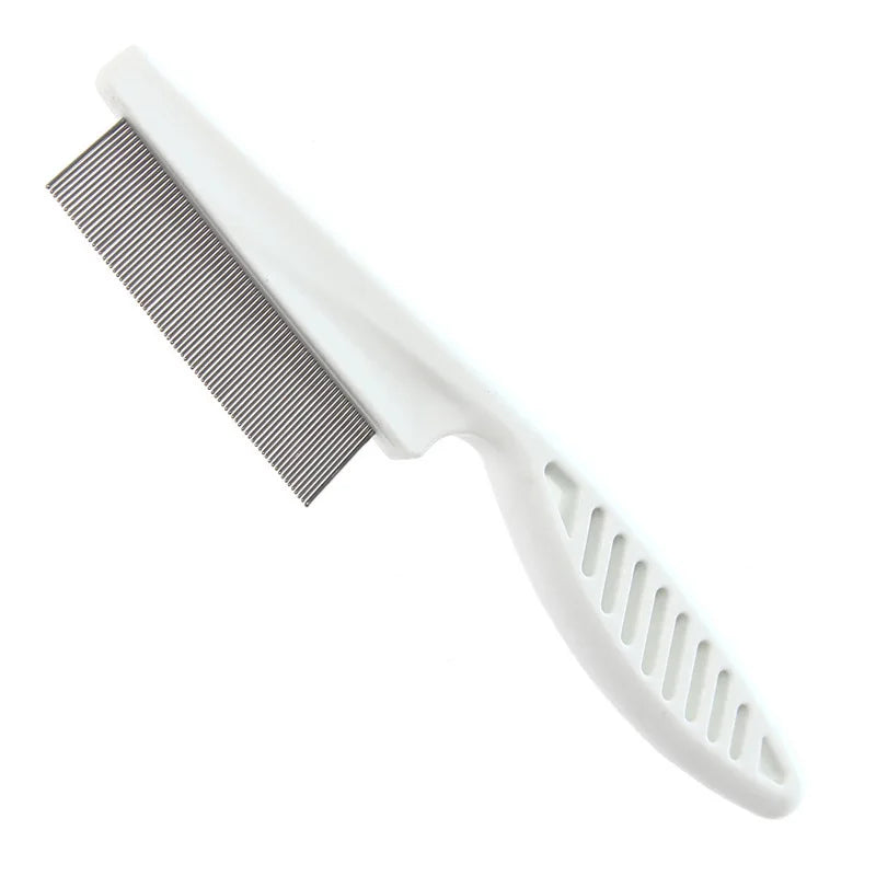 Pet Hair Shedding Comb – Stainless Steel Flea Comb for Cats and Dogs-My Little Pet