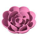 Rose-Shaped Silicone Slow Feeder Bowl for Dogs and Cats-My Little Pet