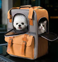 Portable Pet Backpack for Dogs and Cats - Breathable Travel Carrier with Large Capacity-My Little Pet