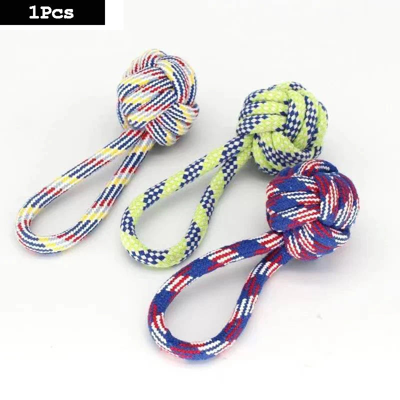 Set of Durable Rope Toys for Dogs – Chew and Tug Play (Carrot & Knotted Designs)-My Little Pet