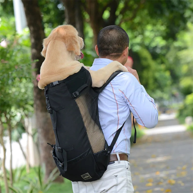 High-Quality Breathable Nylon Dog Carrier Backpack for Outdoor Activities-My Little Pet