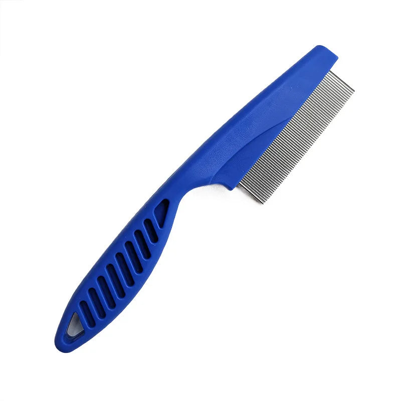 Pet Hair Shedding Comb – Stainless Steel Flea Comb for Cats and Dogs-My Little Pet