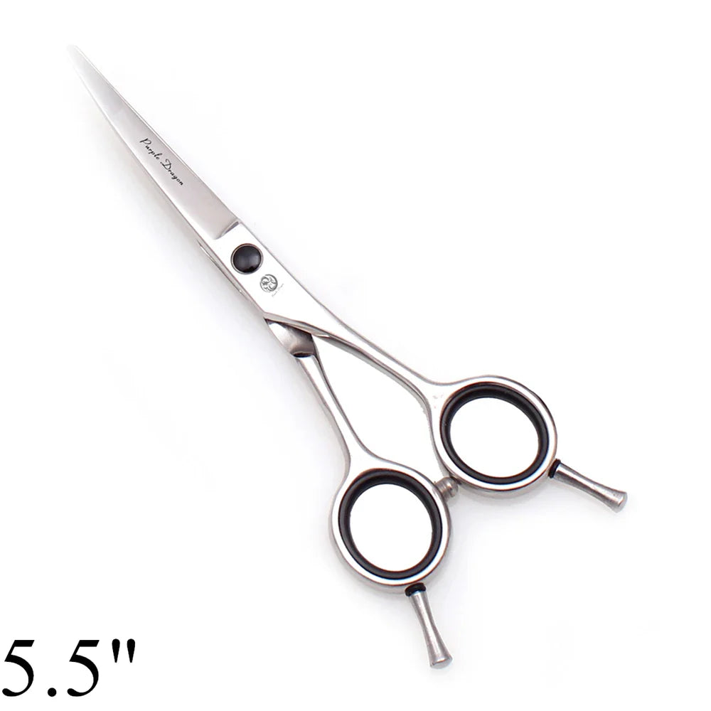 Professional Curved Pet Grooming Scissors - Stainless Steel-My Little Pet