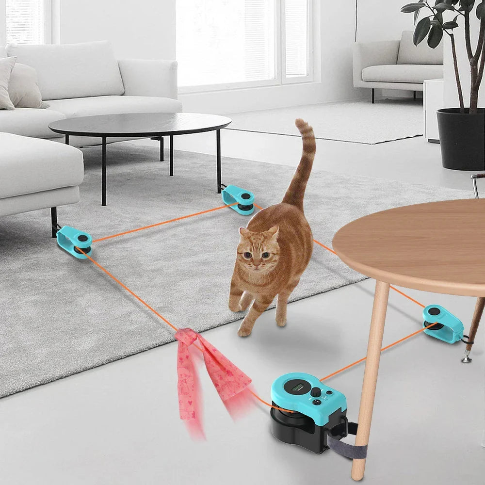 Interactive Cat Toy Wheel - Adjustable Speed Treadmill with Simulated Hunting for Indoor Cats-My Little Pet