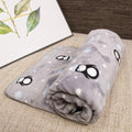 Cozy Flannel Pet Blanket for Dogs and Cats - Winter Warmth with Cartoon Designs-My Little Pet