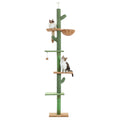 Floor-to-Ceiling Cat Tree - 228-274cm Tall Cat Climbing Tower-My Little Pet