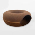 Donut-Shaped Cat Bed & Interactive Tunnel – Cozy Kitten House for Play and Rest-My Little Pet