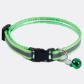 Adjustable Reflective Pet Collar with Bell for Dogs and Cats-My Little Pet