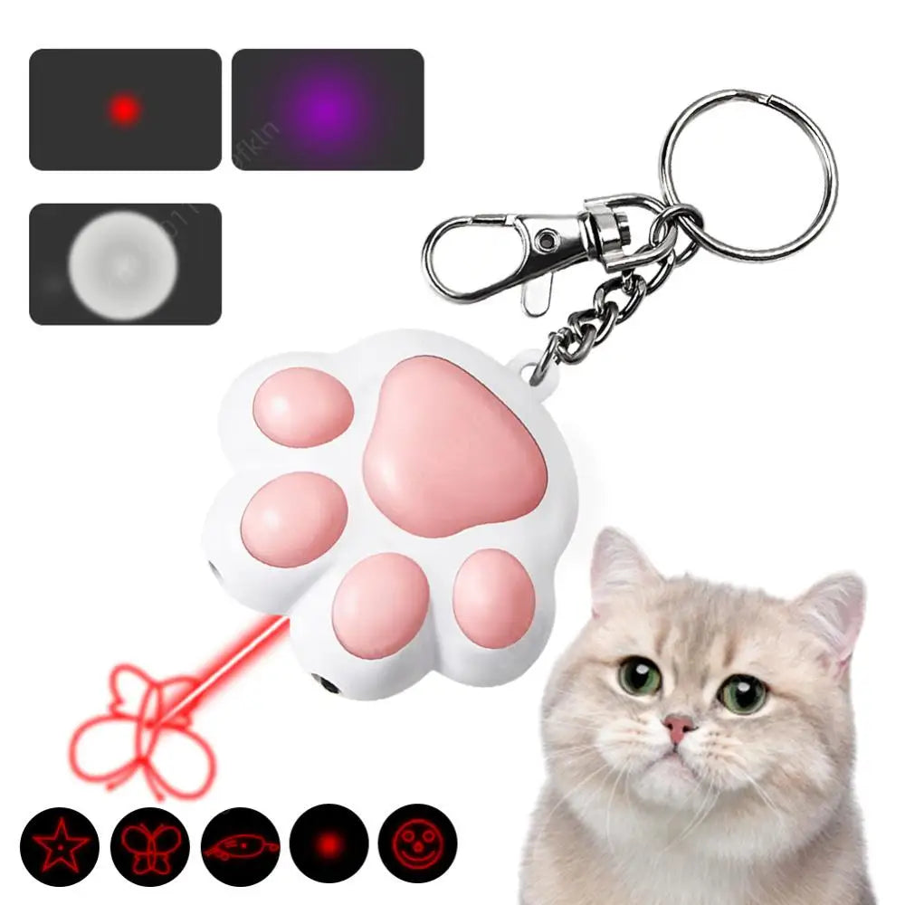 Interactive Laser Cat Toy with USB Charging and 5 Pattern Options-My Little Pet