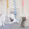 Interactive Cat Toy with Spring Rope and Plush Ball-My Little Pet