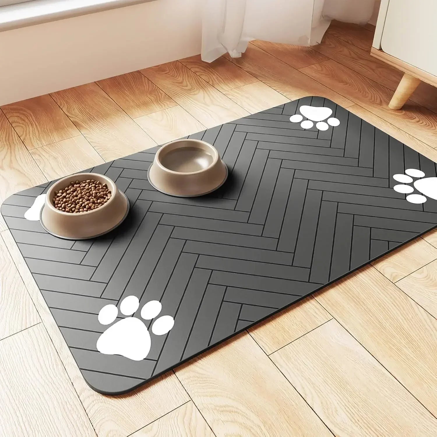 Premium Pet Feeding Mat - Quick-Dry, Waterproof Backing for Dogs and Cats-My Little Pet